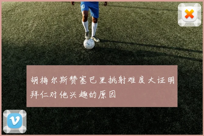 胡梅尔斯赞塞巴里挑射难度大证明拜仁对他兴趣的原因